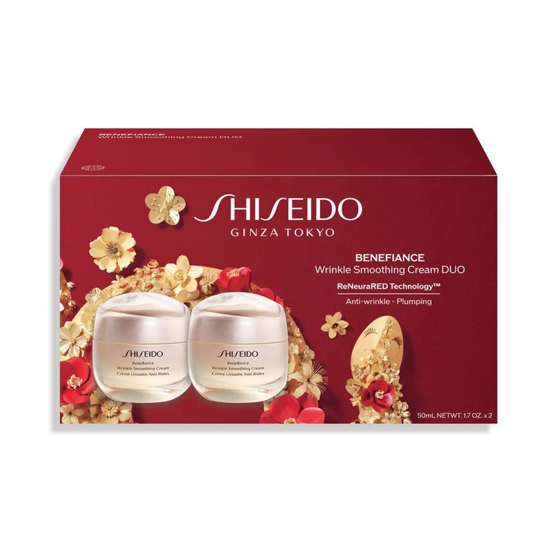 Shiseido Benefiance Wrinkle Smoothing Cream Set 2pcs