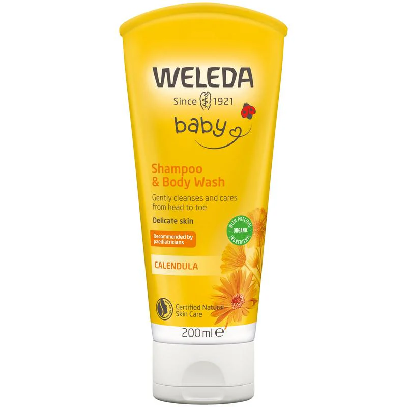 Weleda Calendula Shampoo & Body Wash 200ml