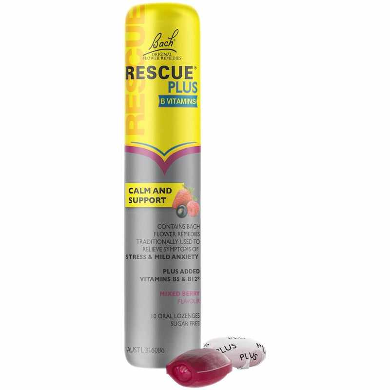 Bach Rescue Plus Lozenge M/Berry 10pcs