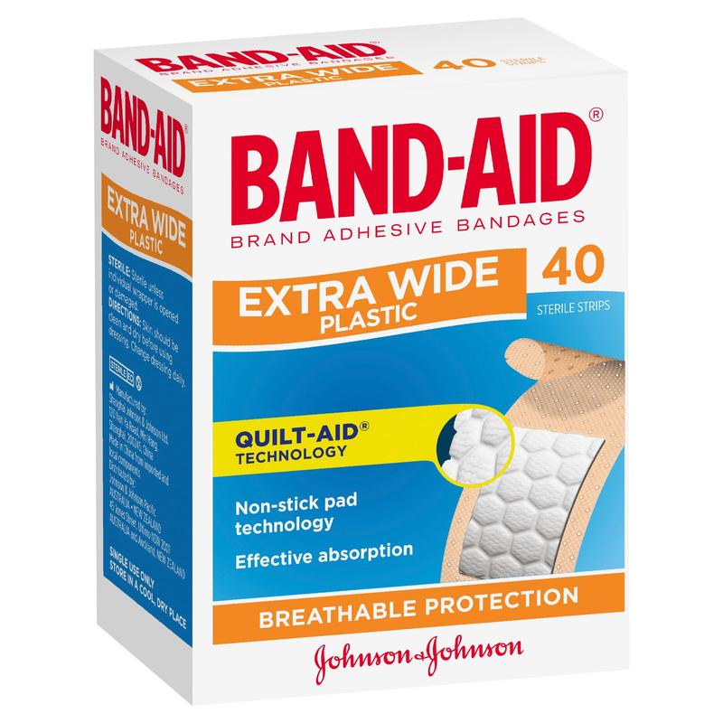 Band-Aid Plastic Strip Extra Wide 40pk