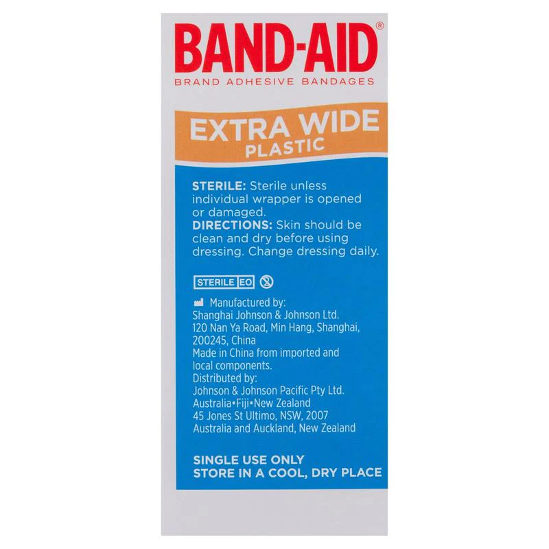 Band-Aid Plastic Strip Extra Wide 40pk