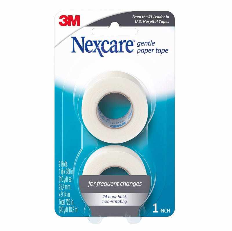 Nexcare Gentle Paper Tape 25mm x 9.1m 2pk