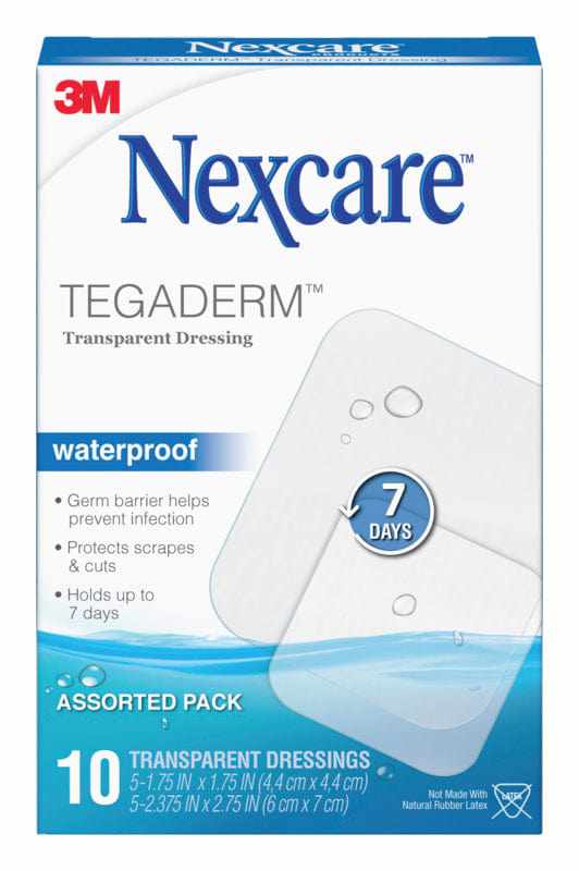 Nexcare Tegaderm Waterproof Dressing Asst 10pk