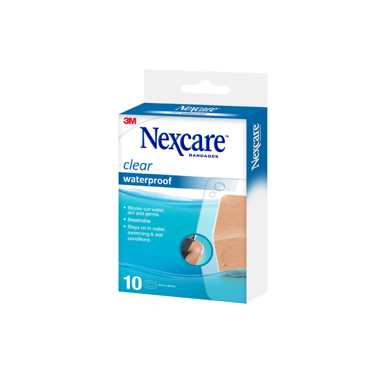 Nexcare Clear Waterproof Large 10pk