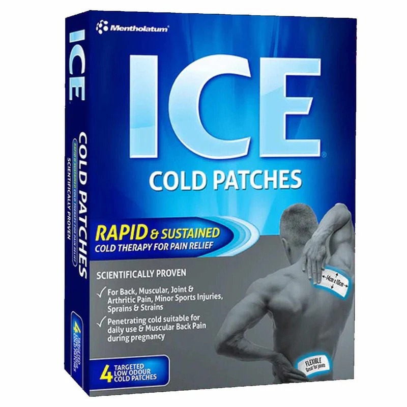 Mentholatum Ice Gel Cold Patch 4pk