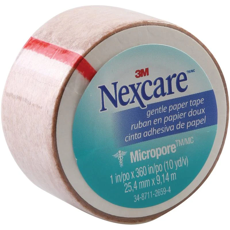 Nexcare Micropore Gentle Paper Tape Tan 25.4mm x 9.14m