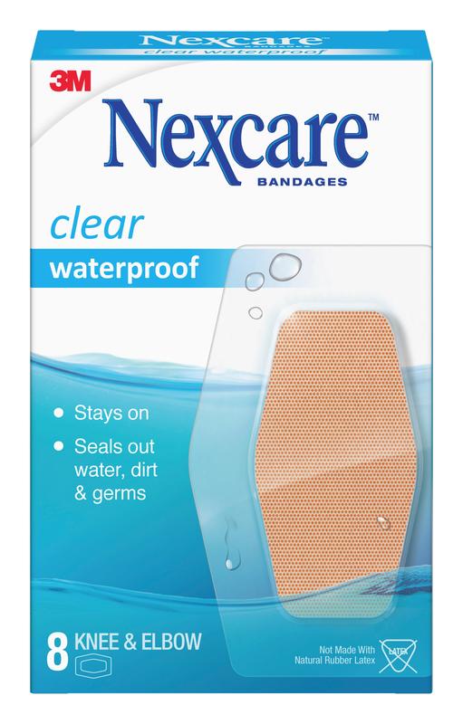 Nexcare Clear Waterproof Knee & Elbow 8s