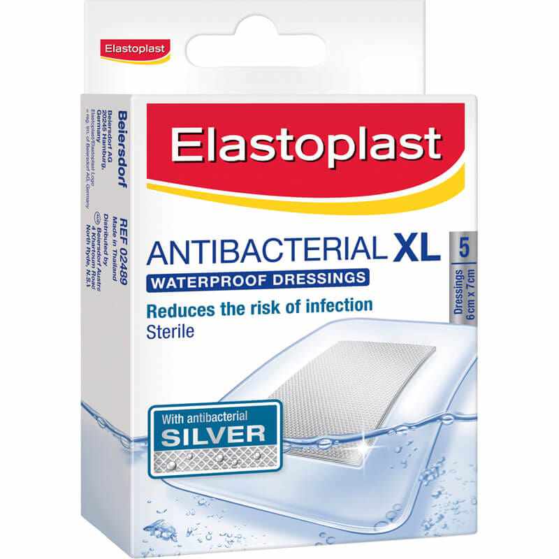 Elastoplast Antibacterial Waterproof Dressing Small 5pk