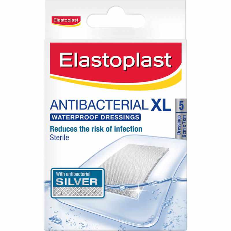 Elastoplast Antibacterial Waterproof Dressing Small 5pk