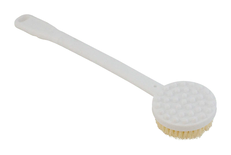 Simply Essential Bath Brush Long Handle White