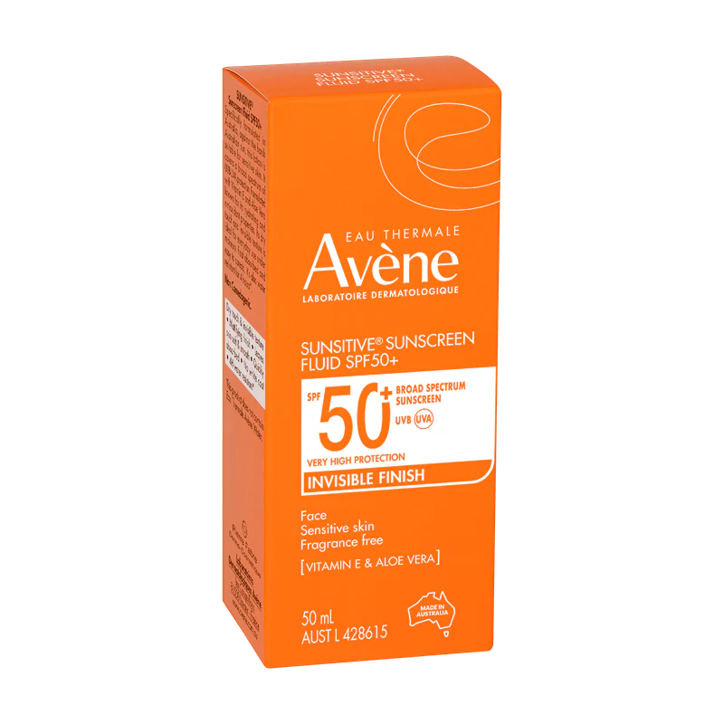 Avene Sunsitive Sunscreen Fluid SPF50+ 50ml