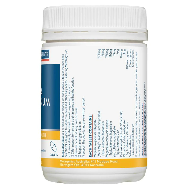 Ethical Nutrients Mega Magnesium Tablets 120s