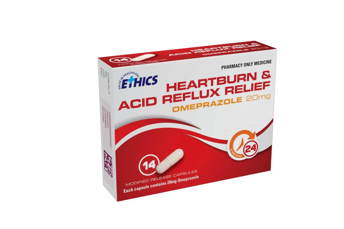 167-ethics-heartburn-acid-reflux-relief-omeprazole-20mg-capsules-14s-1.webp Ethics Heartburn & Acid Reflux Relief Omeprazole 20mg Capsules 14s