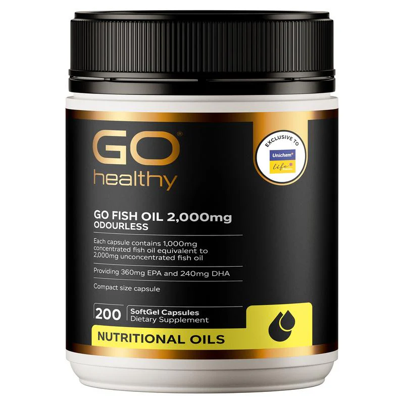 GO Healthy GO Fish Oil 2000mg Capsules 200s