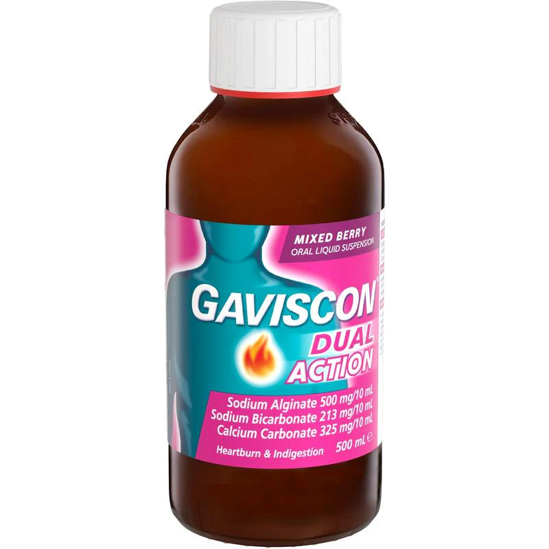 Gaviscon Liquid Dual Action Mixed Berry 500ml