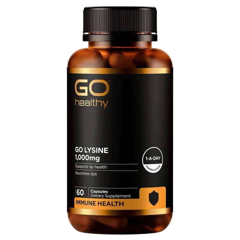 GO Healthy GO Lysine 1-A-Day 1,000mg Capsules 60s