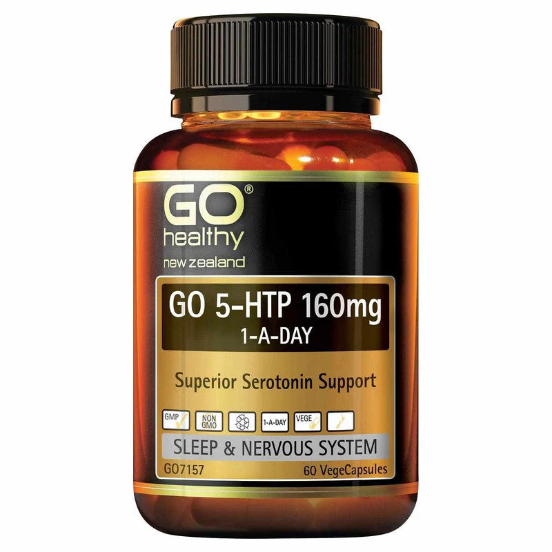GO Healthy GO 5-HTP 1-A-Day 160mg VegeCapsules 60s