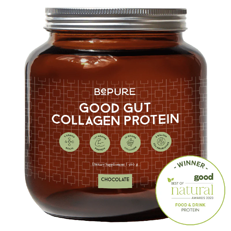 2149-bepure-good-gut-protein-powder-chocolate-560g-1.webp BePure Good Gut Protein Powder Chocolate 560g
