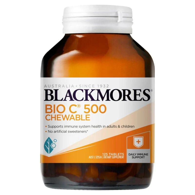 Blackmores Bio C 500 Chewable Tablets 125s