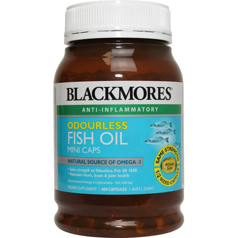 Blackmores Odourless Fish Oil Mini caps 400s