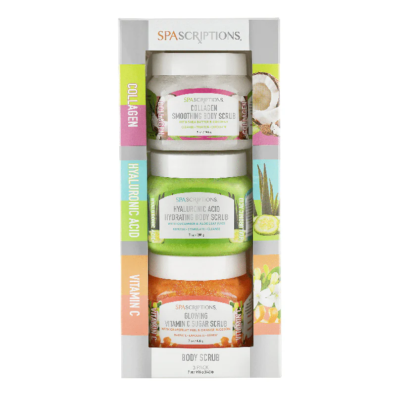 Spascriptions Body Refresh Scrub Set 3pc