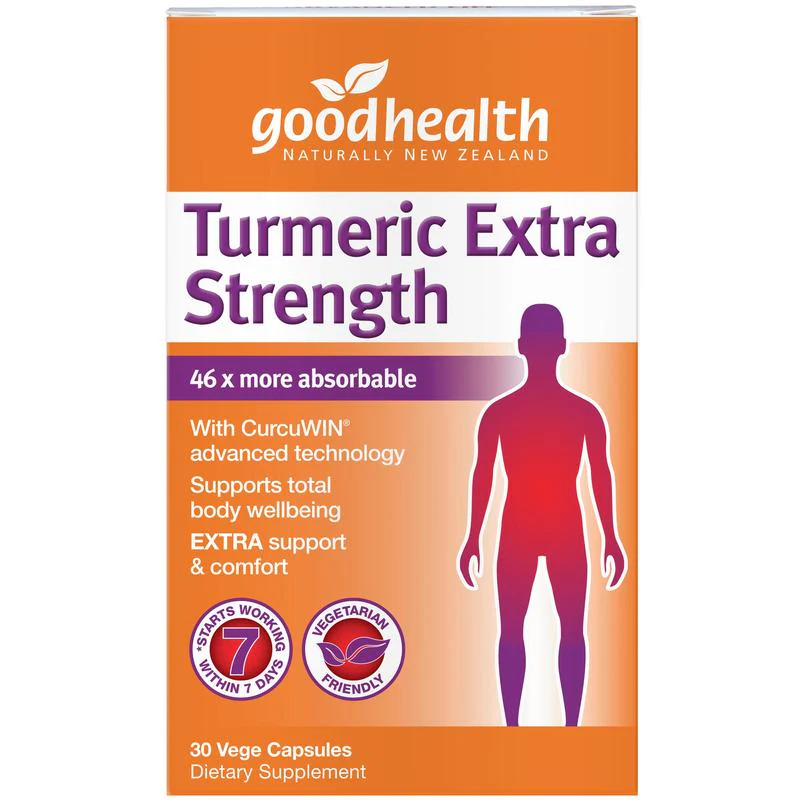 Good Health Turmeric Extra Strength Vege Capsules 30s