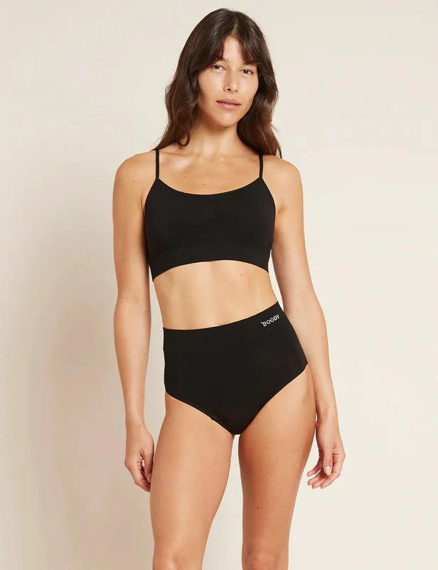 Boody Womens Period Full Brief Moderate - Heavy S Black