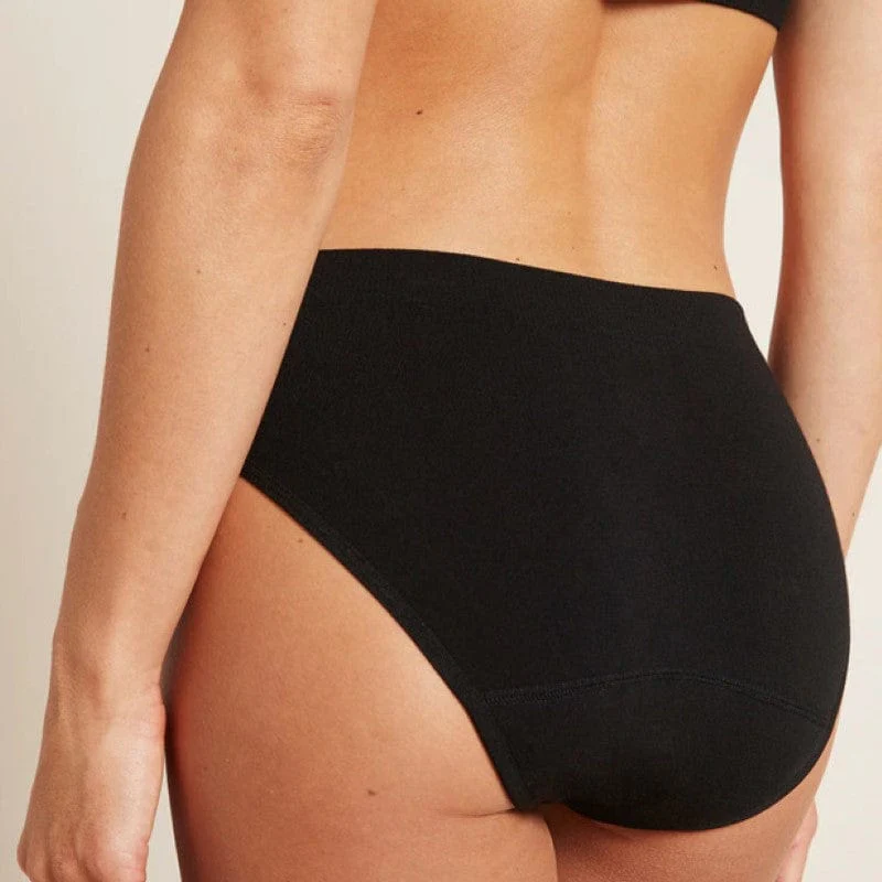 Boody Womens Period Classic Bikini Light - Moderate XL Black