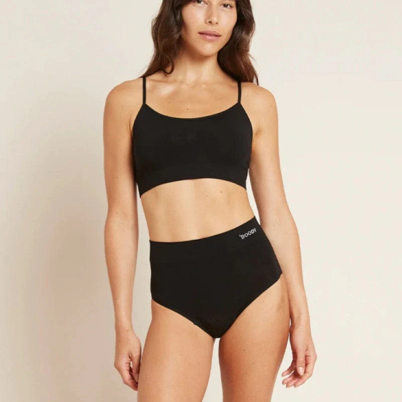 Boody Womens Period Full Brief Moderate - Heavy L Black