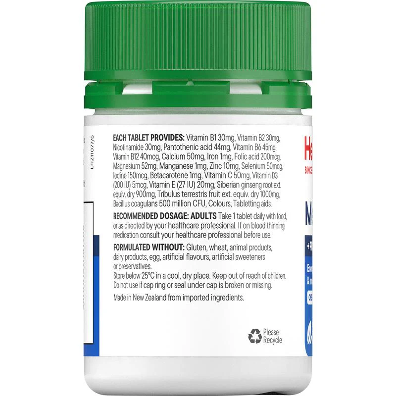 Healtheries Men's Multi + Probiotics One-A-Day Tabs 60s
