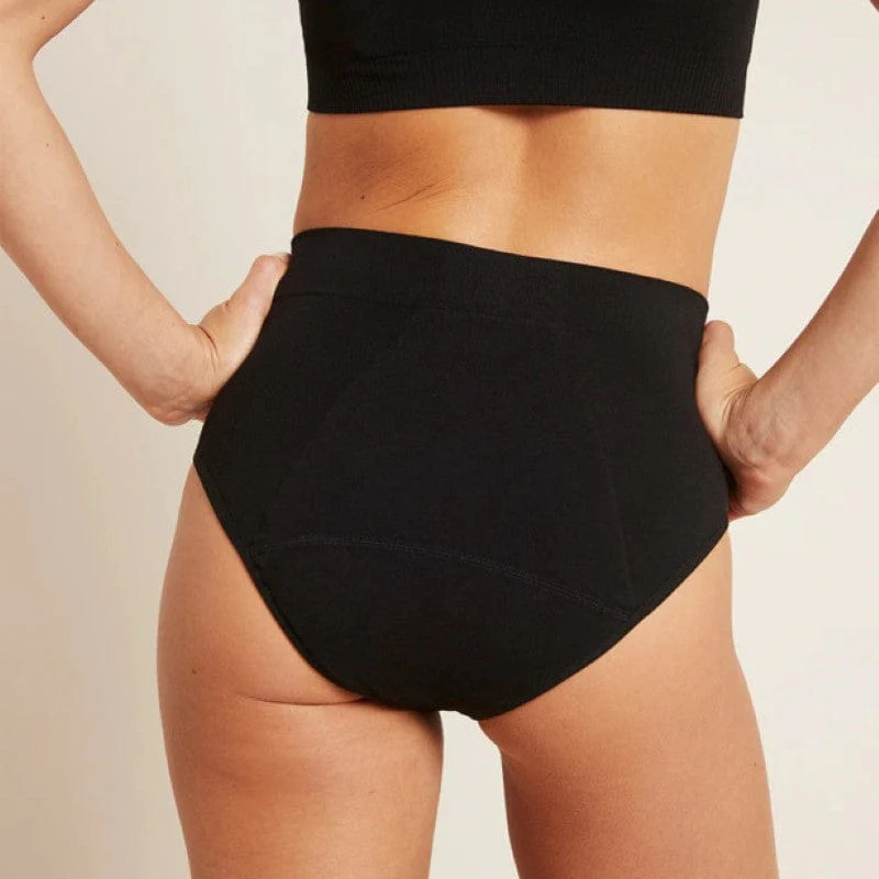 Boody Womens Period Full Brief Moderate - Heavy M Black