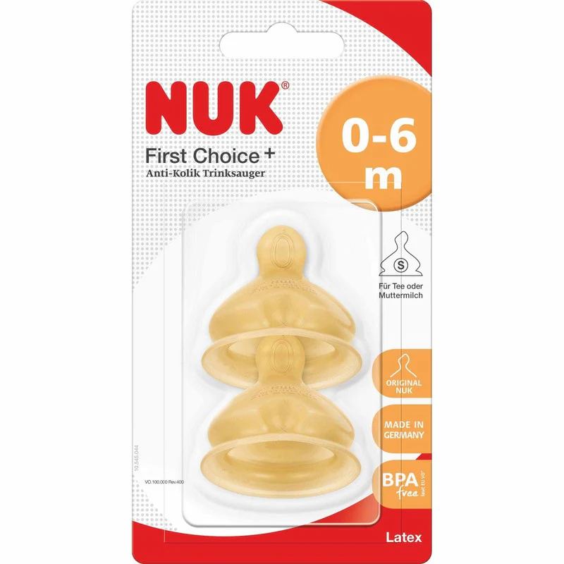 3087-nuk-fc-latex-teat-0-6-months-small-hole-2pk-1.webp Nuk FC+ Latex Teat 0-6 months Small hole 2pk
