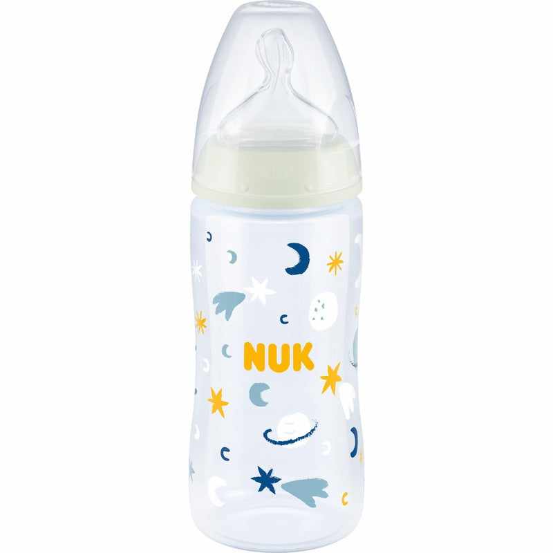 Nuk FC+ Baby Bottle Night with Temperature Control Assorted 300ml
