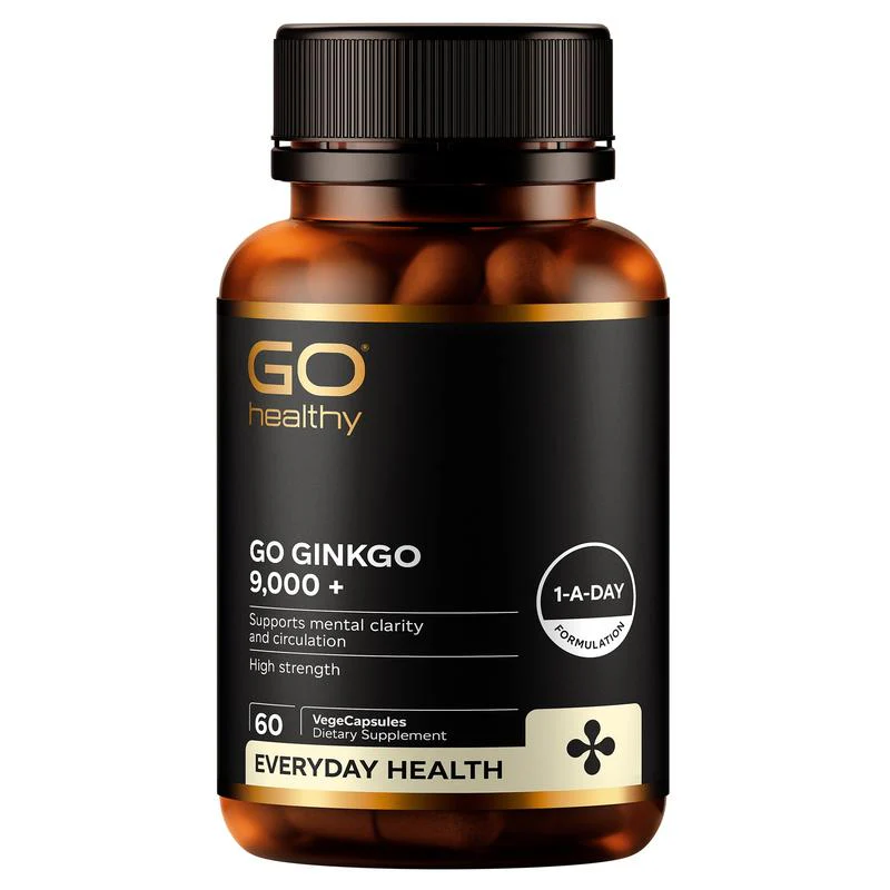GO Healthy GO Ginkgo 9000 + VegeCapsules 60s