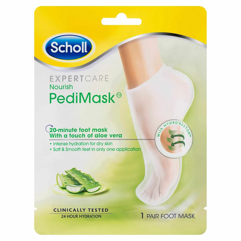 Scholl ExpertCare Nourish PediMask Aloe Vera 1ea