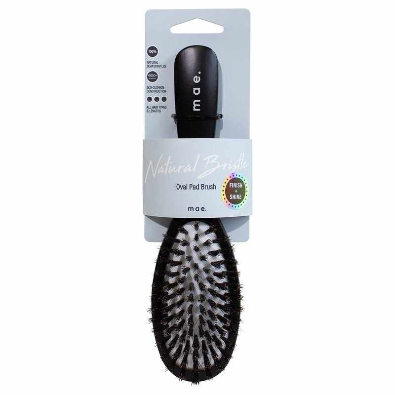 3311-mae-brush-natural-bristle-oval-pad-boar-3.jpg Mae Brush Natural Bristle Oval Pad Boar