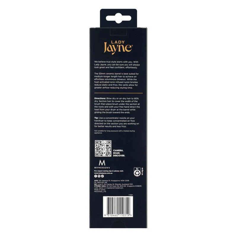 Lady Jayne Salon Pro Large Ceramic Radial Brush