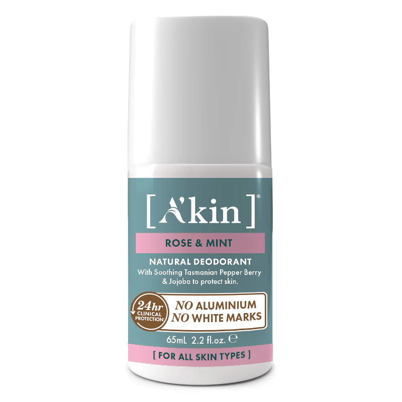 A'kin Deodorant Rose & Mint Roll-On 65ml