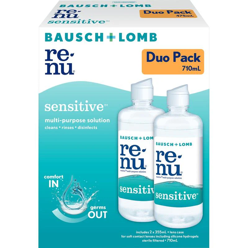 Bausch + Lomb Sensitive Multi Purpose Solution Duo Pack 2x 355ml