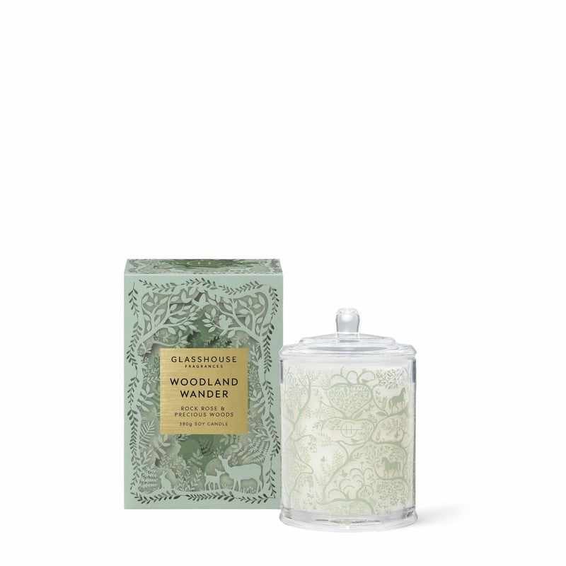 Glasshouse Woodland Wander Candle 380g