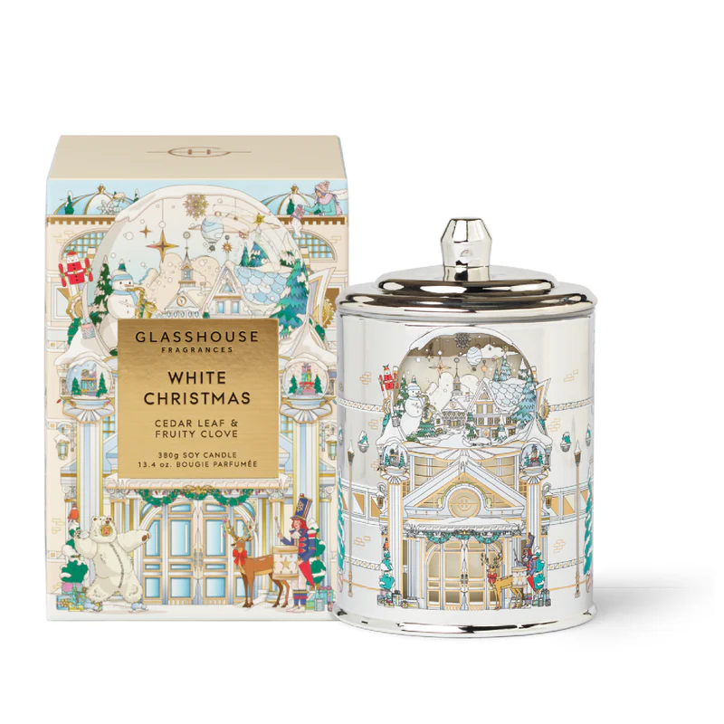 Glasshouse White Christmas Candle 380g