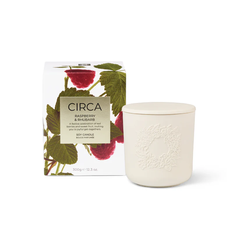 Circa Candle Raspberry & Rhubarb 300g