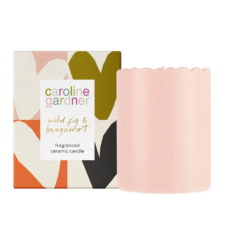 Caroline Gardner Wild Fig & Bergamot Ceramic Candle 220g