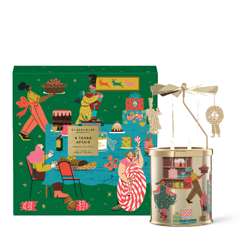 Glasshouse A Tahaa Affair Candle with Spinning Carousel Gift Set 380g