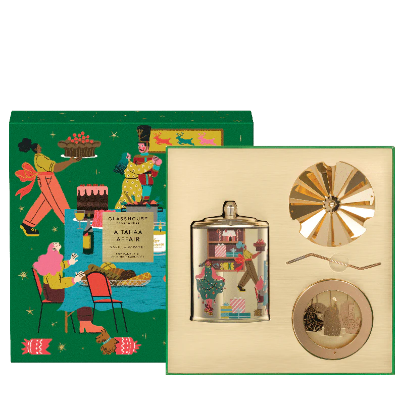 Glasshouse A Tahaa Affair Candle with Spinning Carousel Gift Set 380g