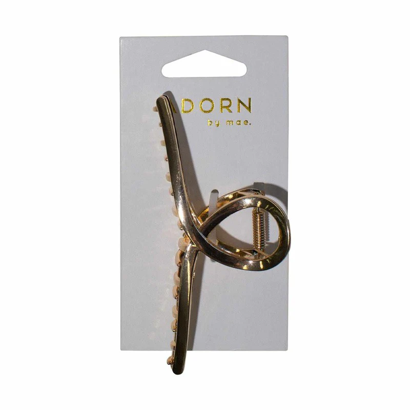 Adorn by Mae Claw Grip Gold Slim
