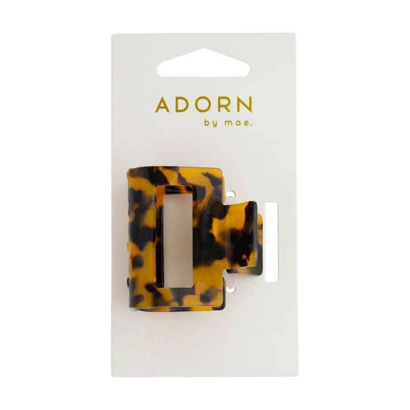 Adorn by Mae Claw Grip Small Square Tort