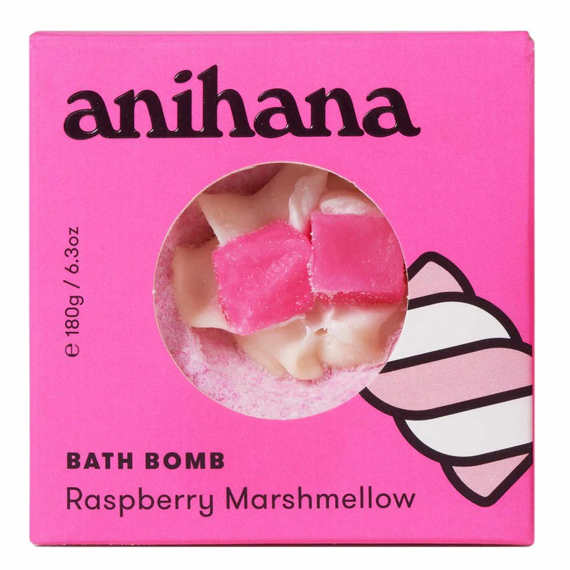 anihana Bath Bomb Raspberry Marshmallow 180g