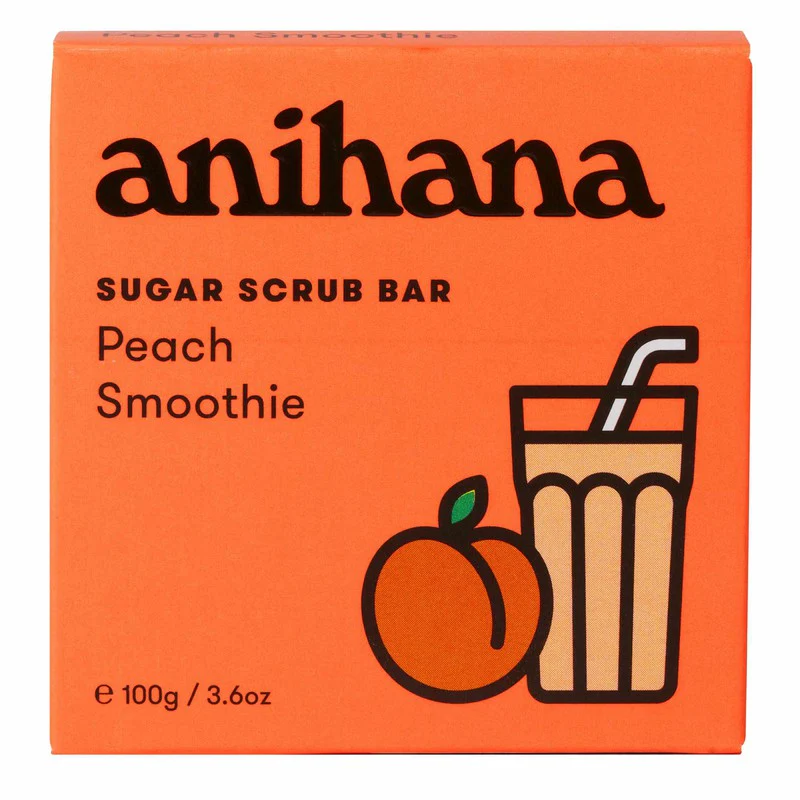 anihana Sugar Scrub Bar Peach Smoothie 100g