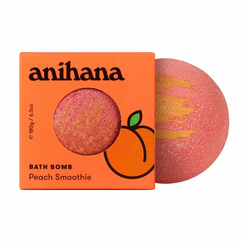 anihana Bath Bomb Peach Smoothie 180g